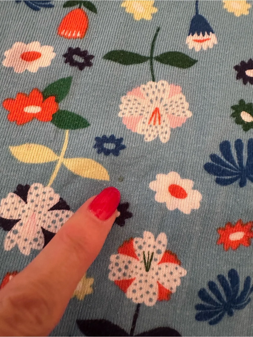 Hanna Andersson Size 110 5 Blue Scandi Floral Short Sleeve Pajama Set Cotton